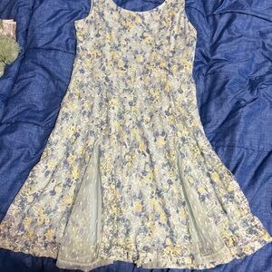 Cinderella Blue and Yellow Lace Dress